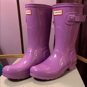 Lavender Hunter Rain Boots - Calf Height ☔️